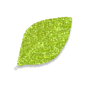 ma3880gr glitter leaves green